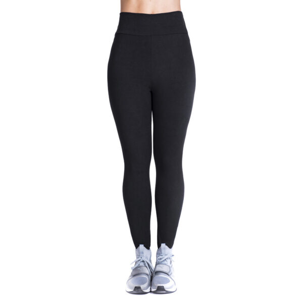 Comfortable and warm yoga pants for winter wear. black