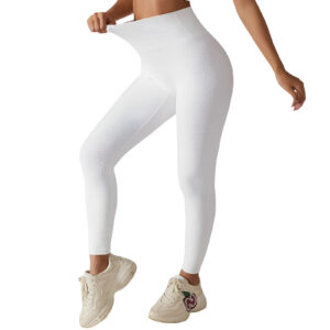 HIGH WAINST YOGA PANTS WHITE