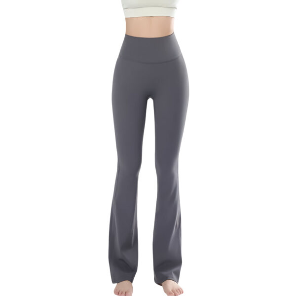 High-Waisted Yoga Pants Wide Leg GREY